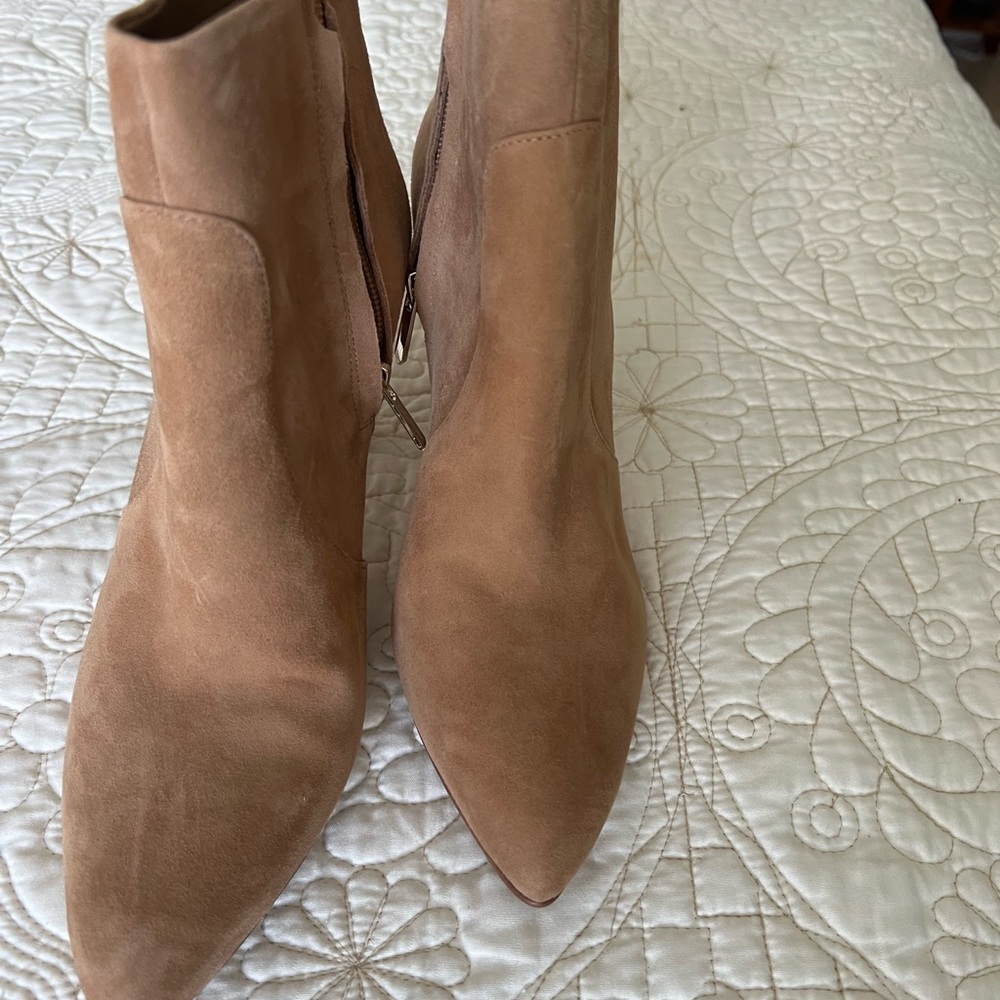 Suede booties